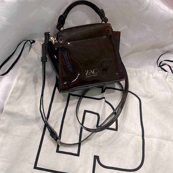 💯 authentic ZAC ZACPOSEN EARTHA MINI HANDBAG/ CROSSBODY  BAG gold hardware - Picture 2 of 7